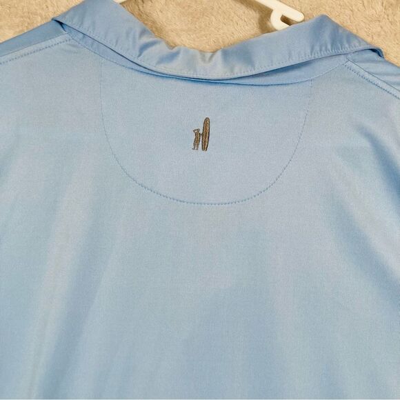 Johnnie-O Birdie Prep Performance Polo Golf Shirt UPF 50 Mens Size XL Gulf Blue - Picture 3 of 6